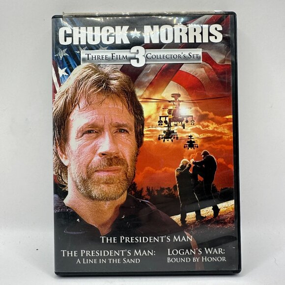 Chuck Norris Three Film Collector's Set: The President's Man Not Rated - Picture 1 of 3